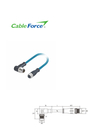 X Code Male To A Code Female M12 Circular Connector 8pin Molded Ethernet Cable