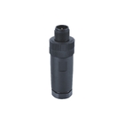 Field Installation M12 Male Connector 5 Pin A Code Plastic Screw PG7 PG9 IP67 IP68
