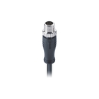 Power Cable 16A 690V K Code M12 Connector 4 Pin +PE Male Straight Molded 0.5M PUR Shielded Cable