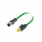 1m Shielded Profinet Ethernet Cable M12 Soldering RJ45 Piercing UV Resistant