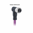 Profibus M12 Sensor Cable 60V B Code Female Connector PUR Jacket Purple Cable