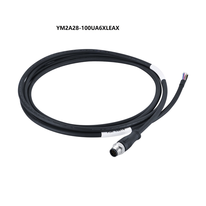 IEC 61076-2-101 M12 Sensor Actuator Cable Male 8pin 10M Shielded