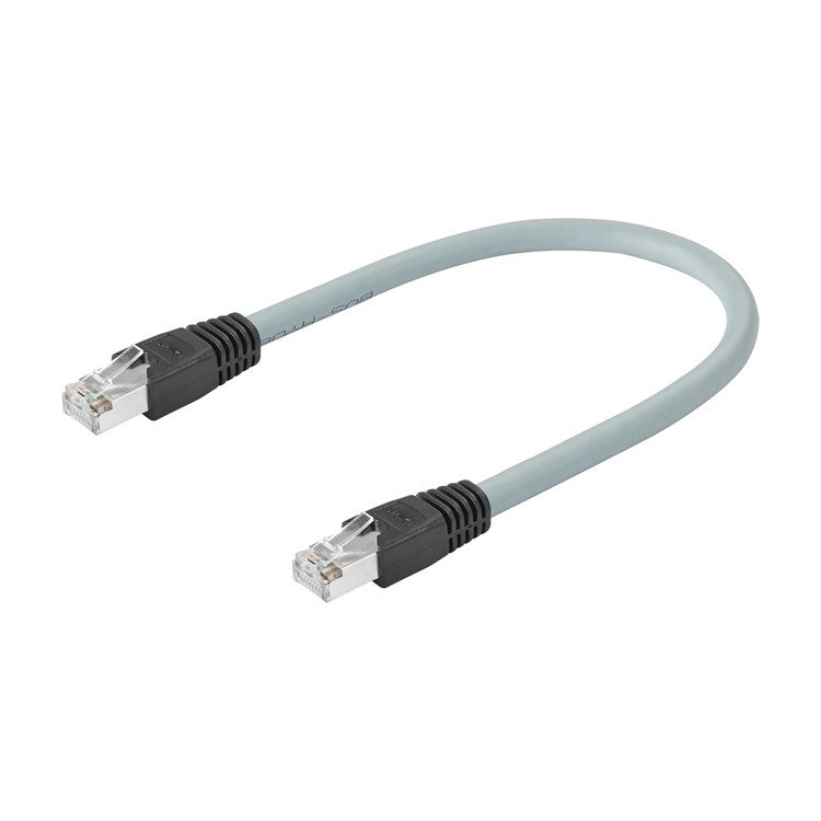 Drag Chain Rj45 Ethernet Cable Male Double Ended Molded 1m 4x2x26awg Cat 6a 10gbps/500mhz