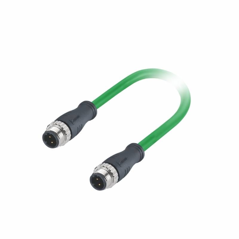 D Coded Profibus Communication Cable M12 Male To Female Cable For Profinet Ethernet