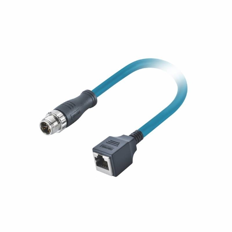 Automotive Profinet Industrial Ethernet Cable CAT 6A M12 X Coded To Rj45 Cable