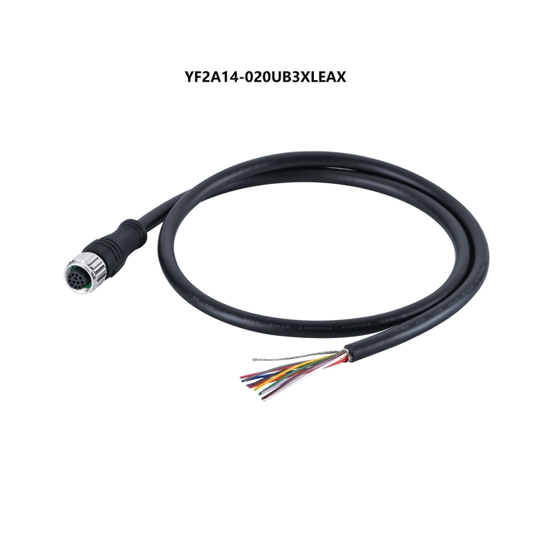 4Pin 2m Sensor Actuator PUR Jacket A Coded Cable M12 Female Connector